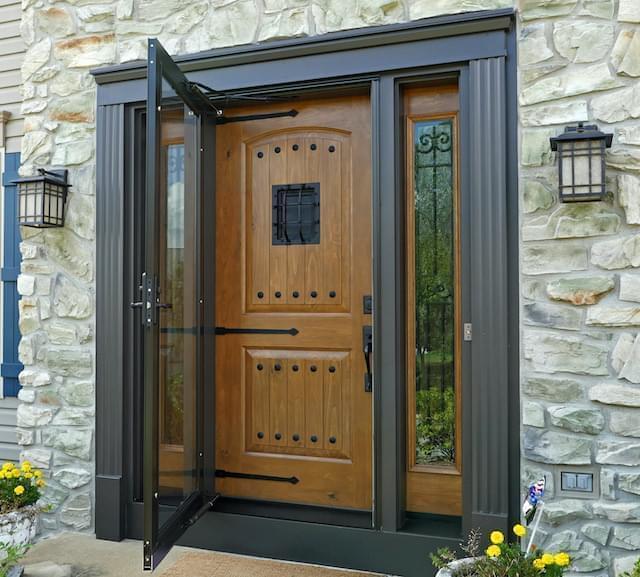 ProVia Storm Door over Signet Entry Door ProVia Storm Door over Signet Entry Door